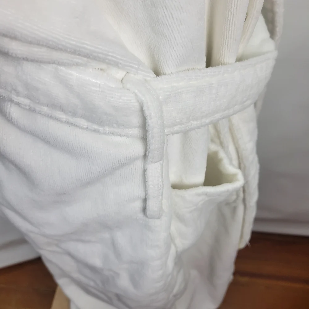 Polo Ralph Lauren Heavy Weight Terry Velour Robe Unisex White Belt One Size